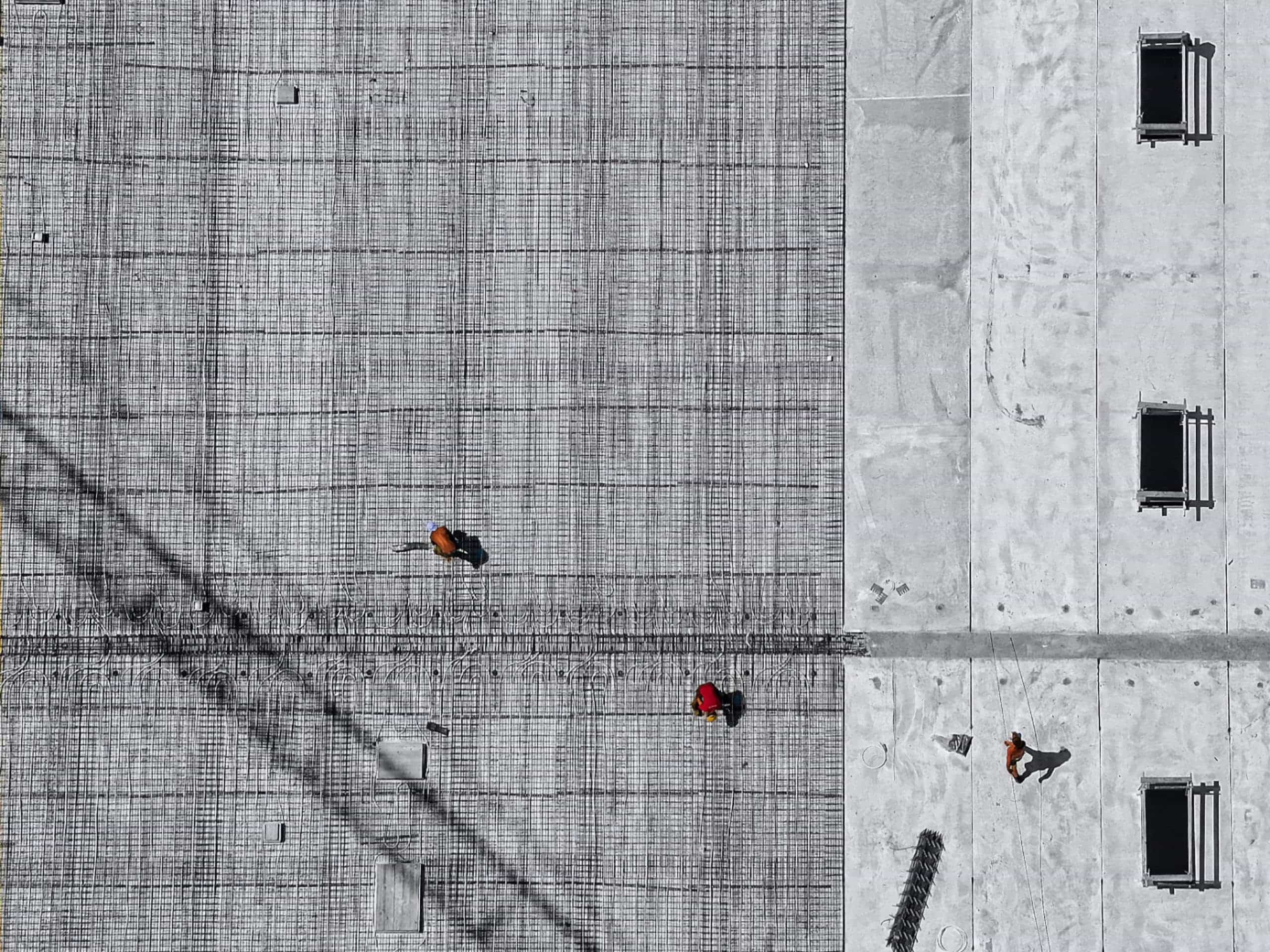 Baustelle draufsicht